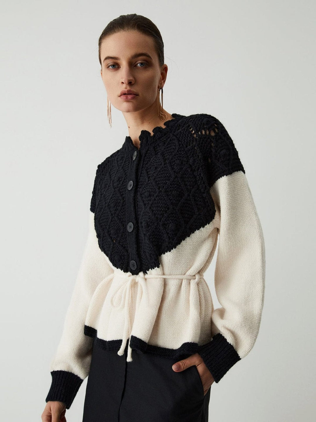 Annabelinda | Eleganter Bicolor-Strickpullover