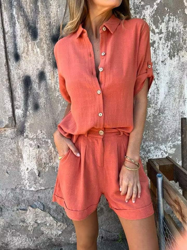 Kaelira | Leichtes Leinen Set Damen