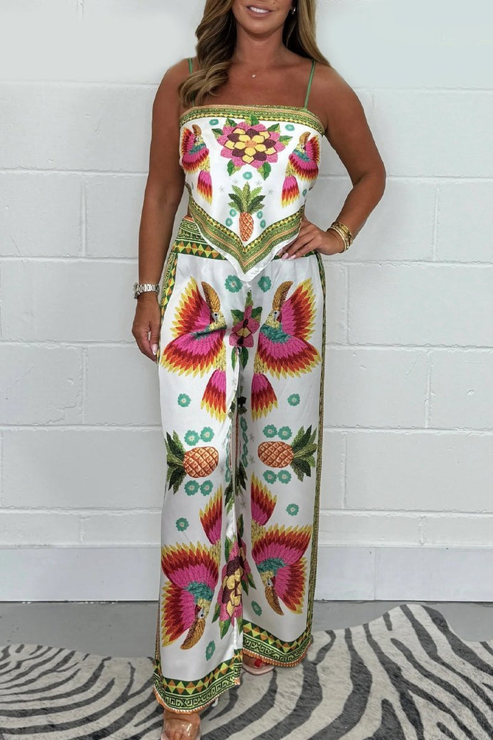 Gwenaelle | Boho-Jumpsuit mit weitem Schnitt