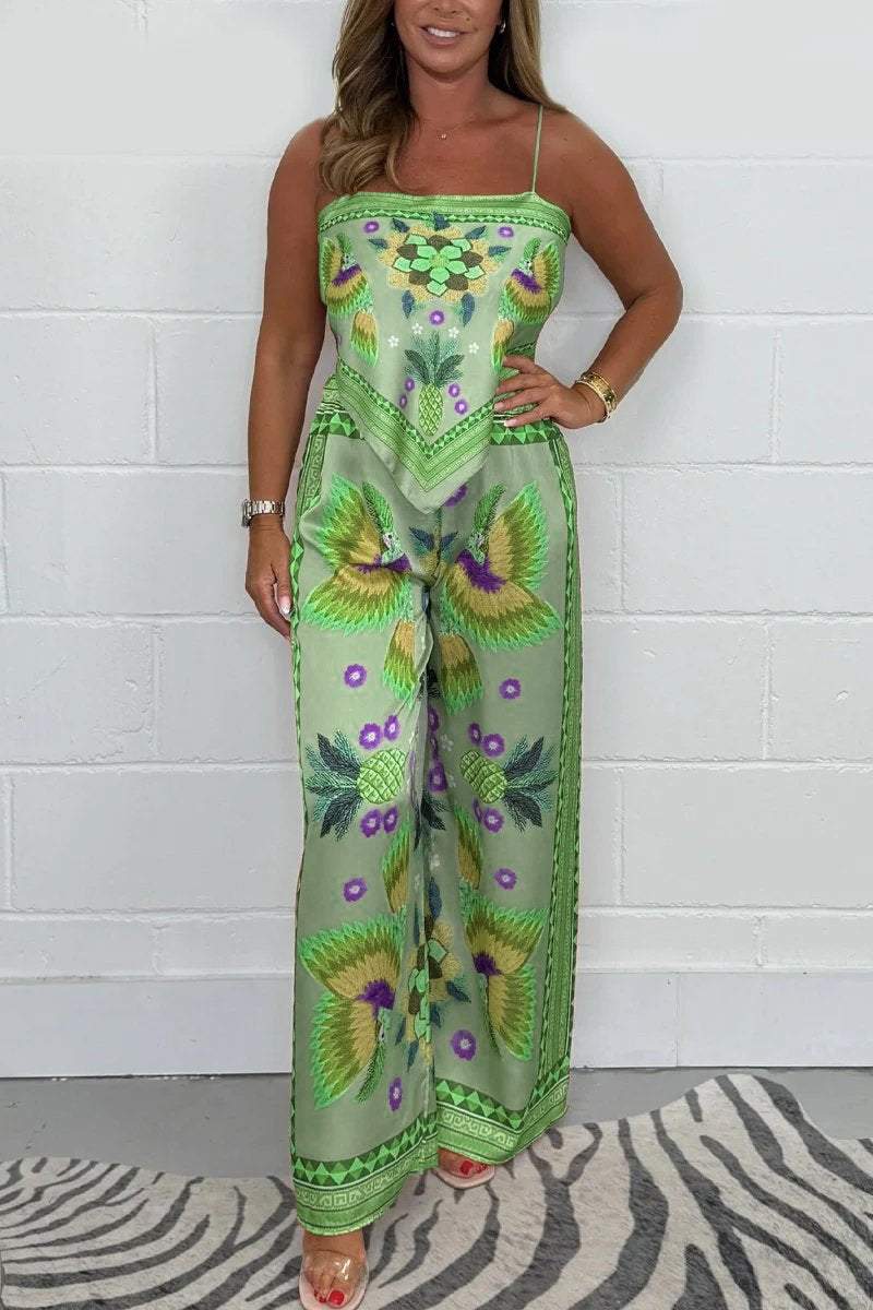 Gwenaelle | Boho-Jumpsuit mit weitem Schnitt