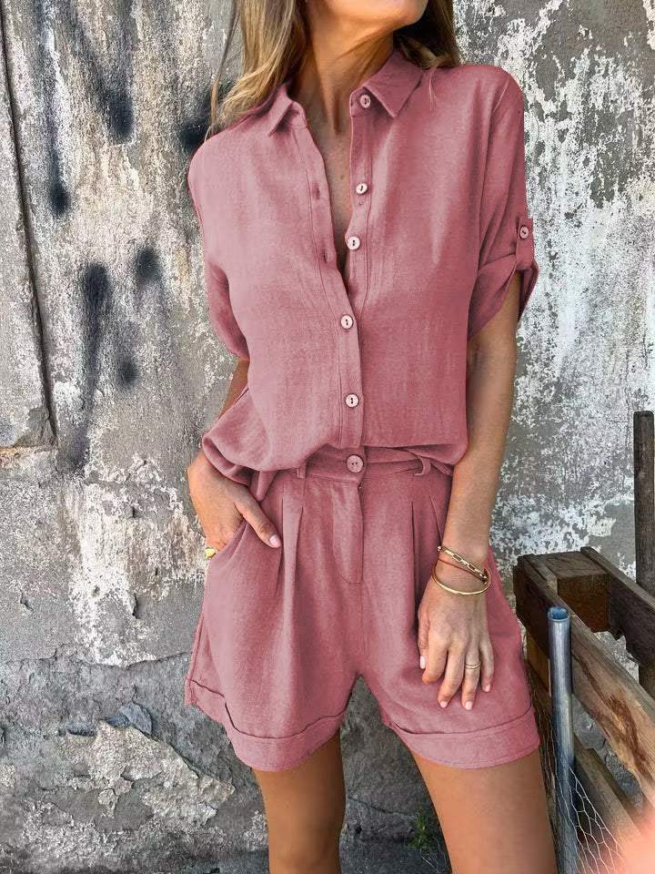Kaelira | Leichtes Leinen Set Damen
