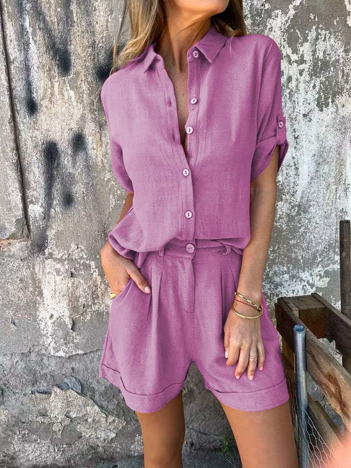 Kaelira | Leichtes Leinen Set Damen