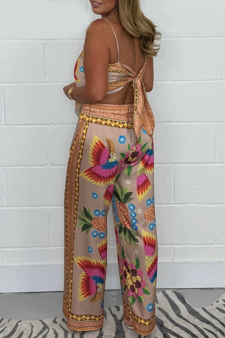 Gwenaelle | Boho-Jumpsuit mit weitem Schnitt