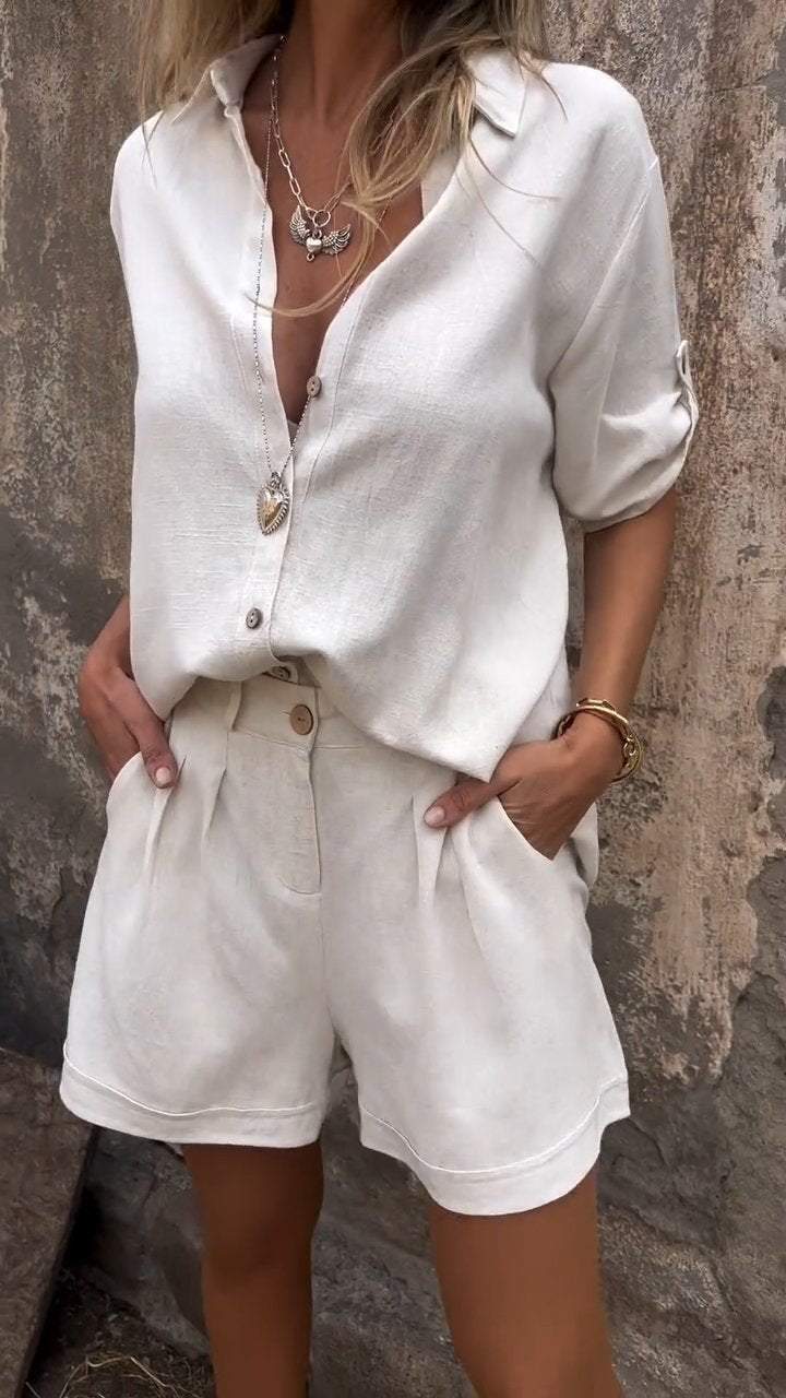 Kaelira | Leichtes Leinen Set Damen