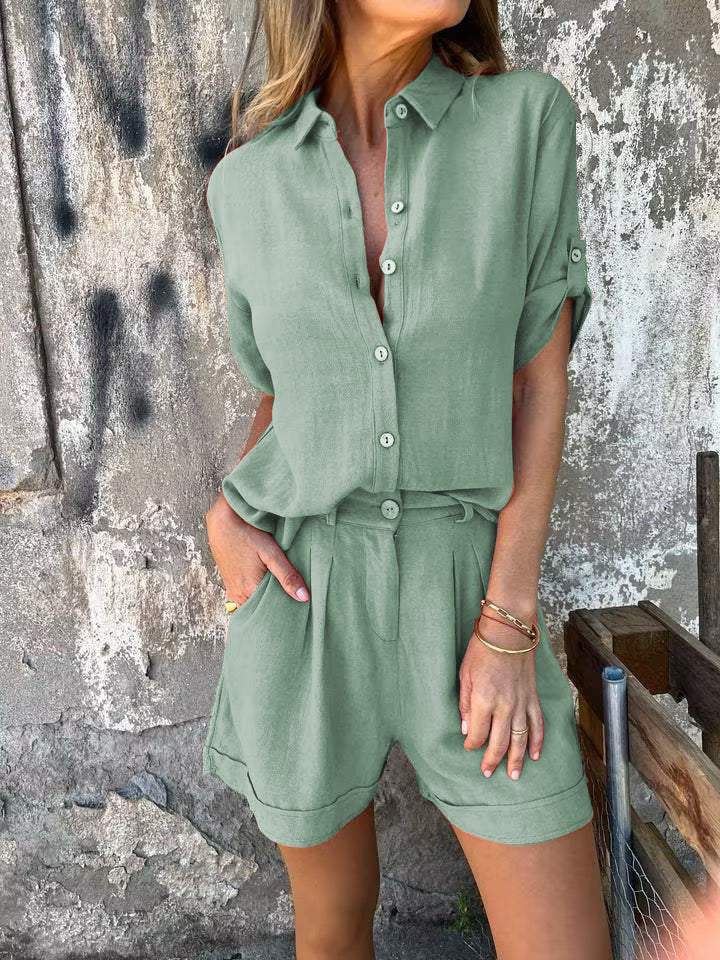 Kaelira | Leichtes Leinen Set Damen