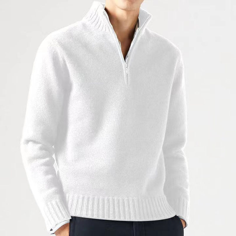 Ambrose | Lässiger Herren-Sweatshirt mit Viertelreißverschluss