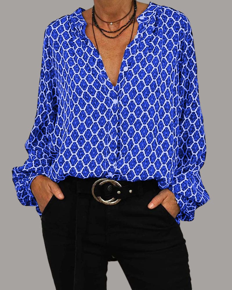 Losefina | Bluse mit V-Ausschnitt
