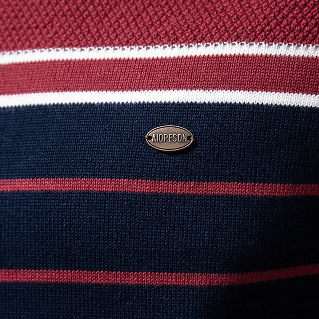 Vireo | Gestreifter Strickpullover Herren