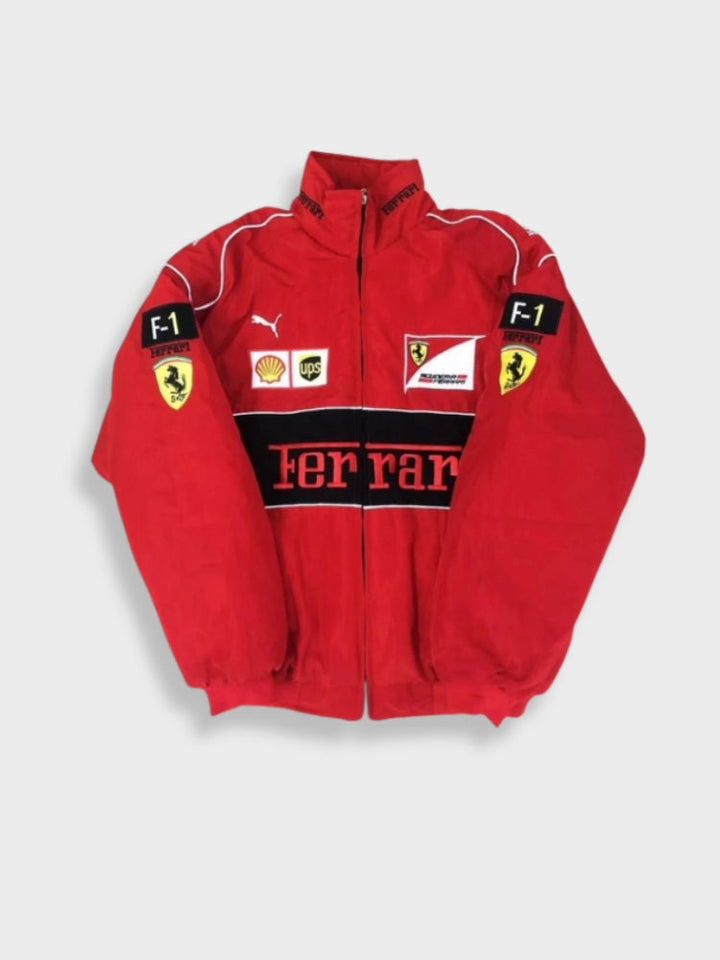 Avas | Vintage Ferrari Racer Jacke mit sportlichem Stil (Unisex)