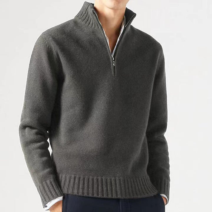 Ambrose | Lässiger Herren-Sweatshirt mit Viertelreißverschluss