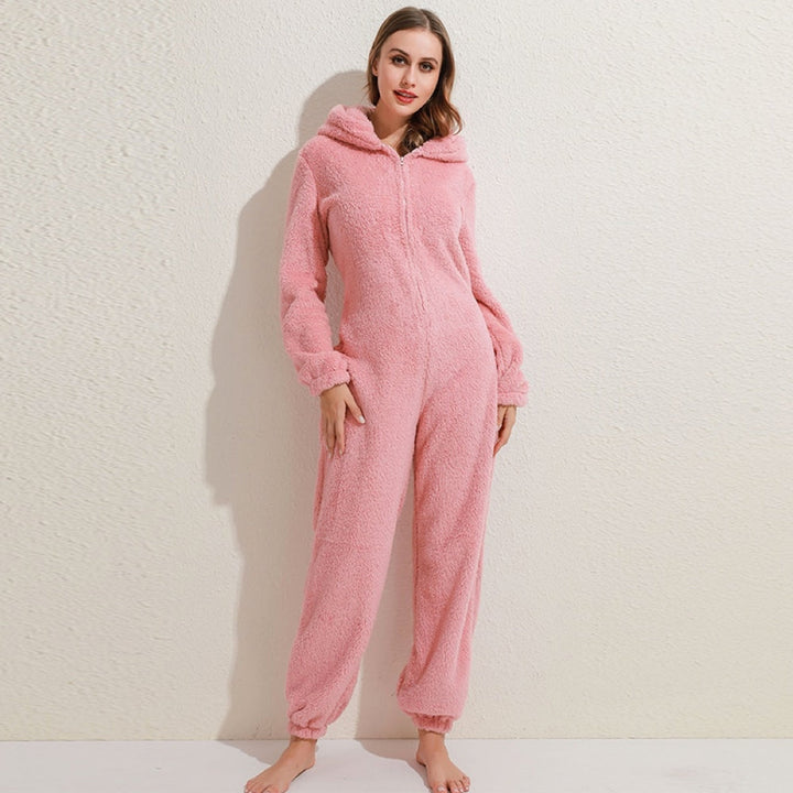 Criseyde | Superweicher Fleece-Strampler mit Bärenohren