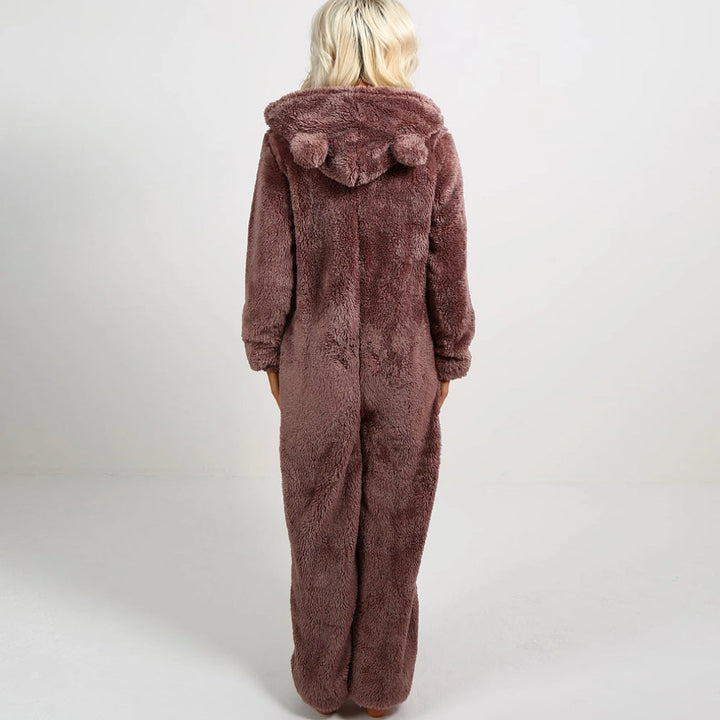 Criseyde | Superweicher Fleece-Strampler mit Bärenohren