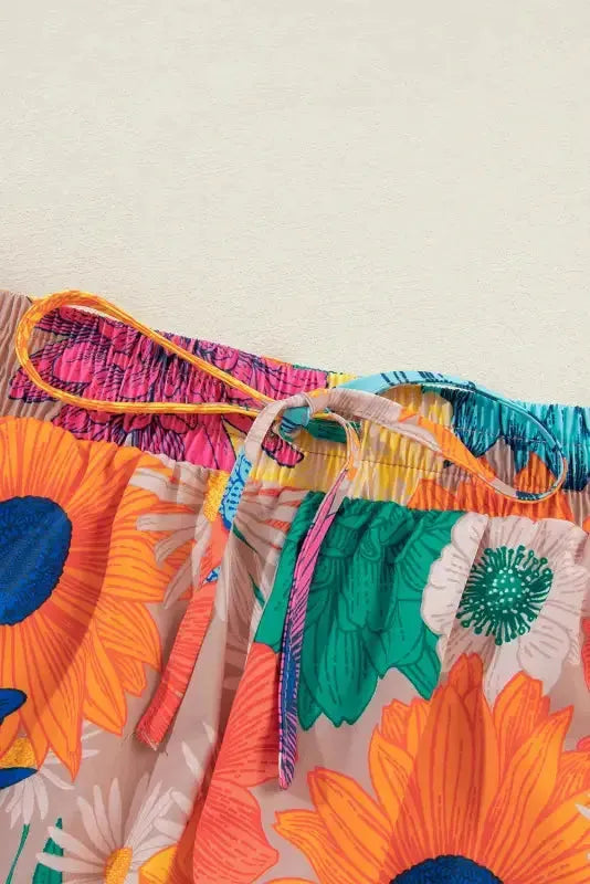 Yavira | Zweiteiliges Shorts Set mit Blumenprint