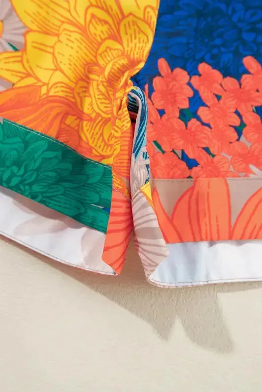 Yavira | Zweiteiliges Shorts Set mit Blumenprint