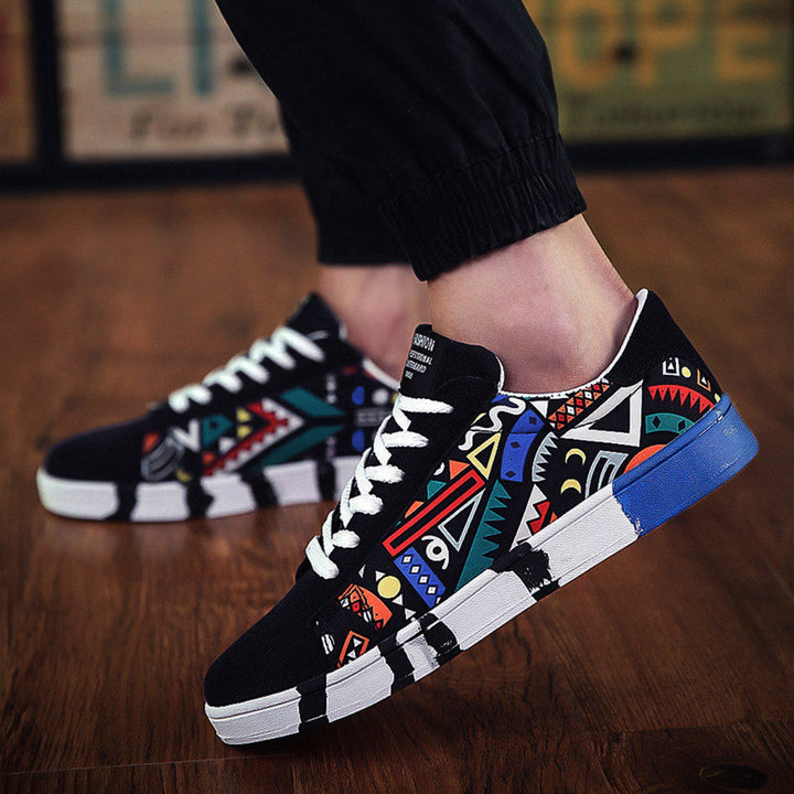 Deziel | Herren Turnschuhe mit buntem Muster