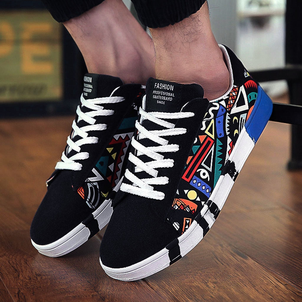 Deziel | Herren Turnschuhe mit buntem Muster