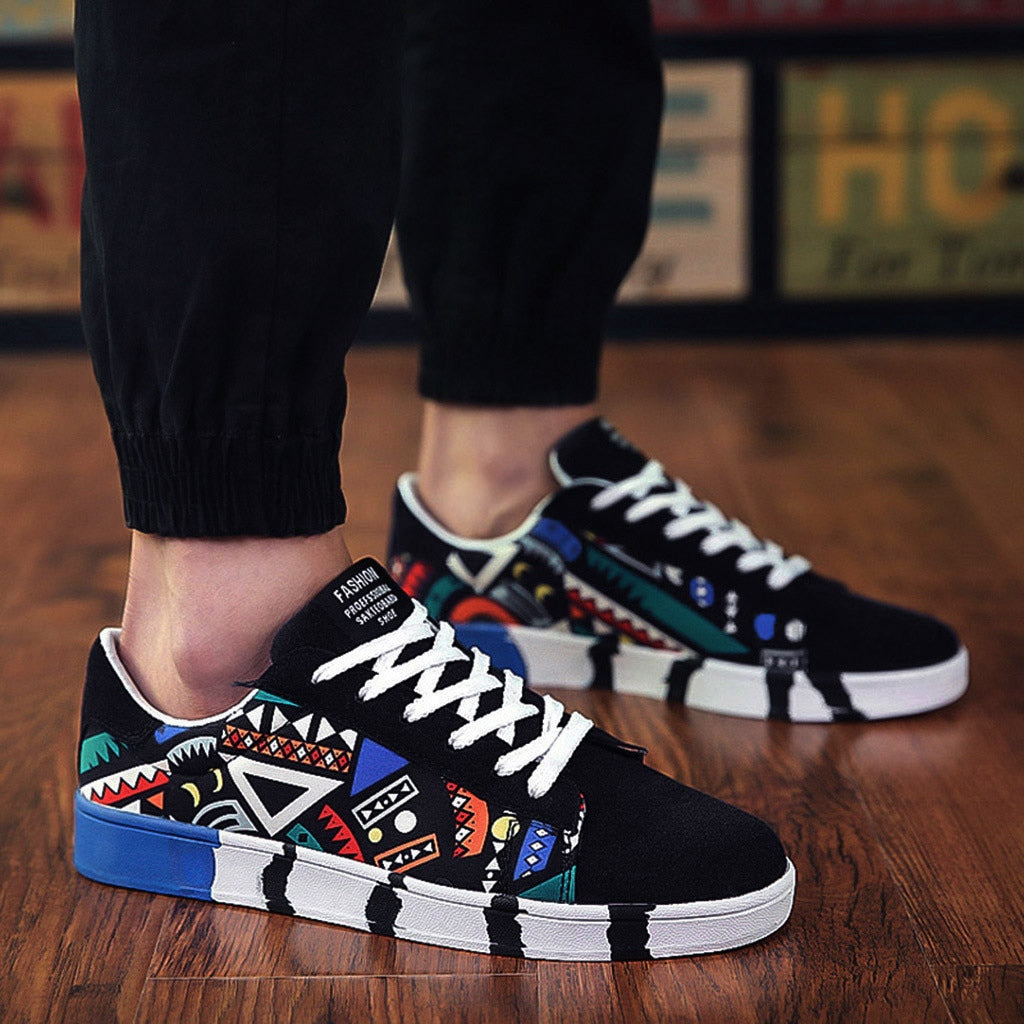 Deziel | Herren Turnschuhe mit buntem Muster