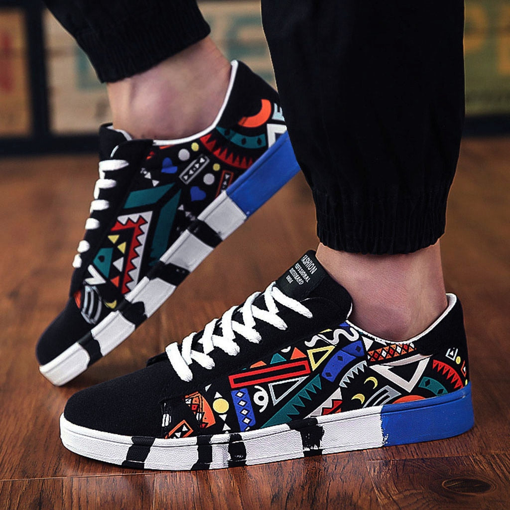 Deziel | Herren Turnschuhe mit buntem Muster