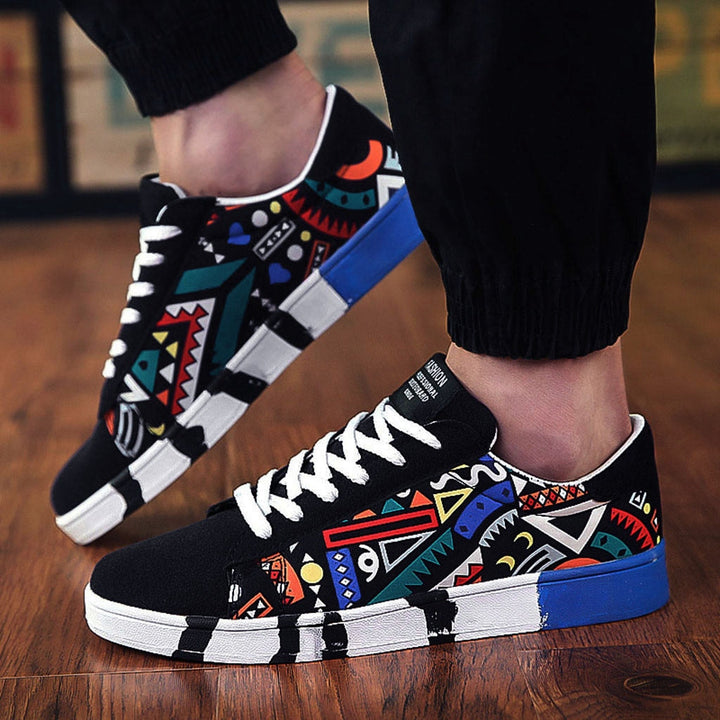 Deziel | Herren Turnschuhe mit buntem Muster