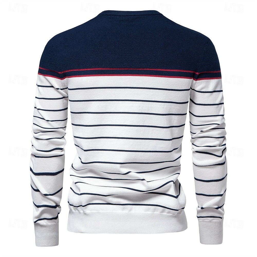 Vireo | Gestreifter Strickpullover Herren