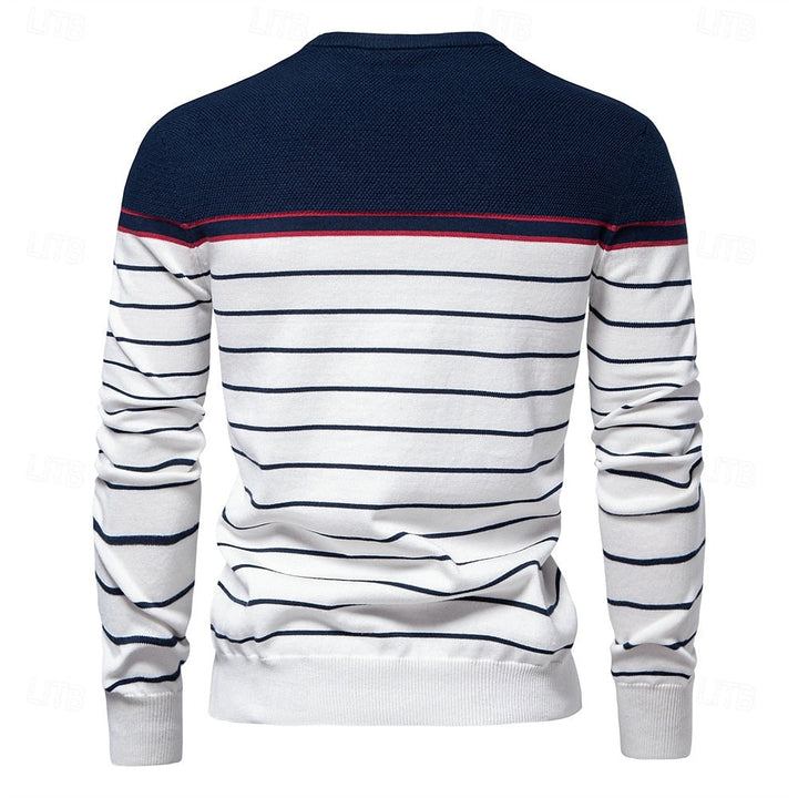 Vireo | Gestreifter Strickpullover Herren