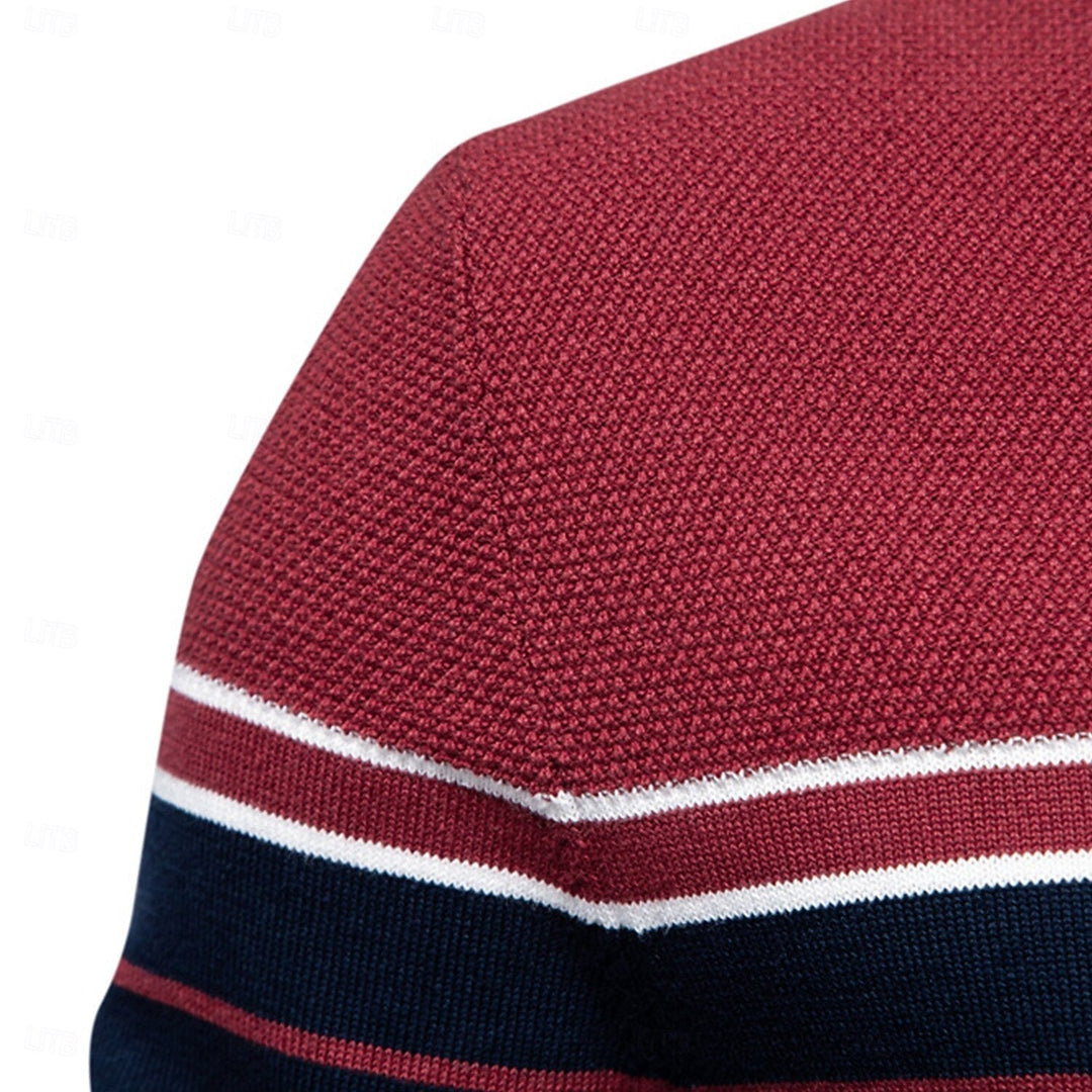 Vireo | Gestreifter Strickpullover Herren