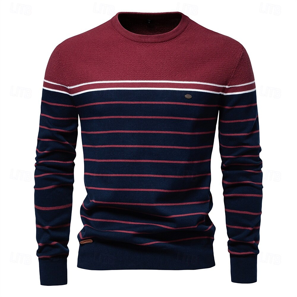 Vireo | Gestreifter Strickpullover Herren
