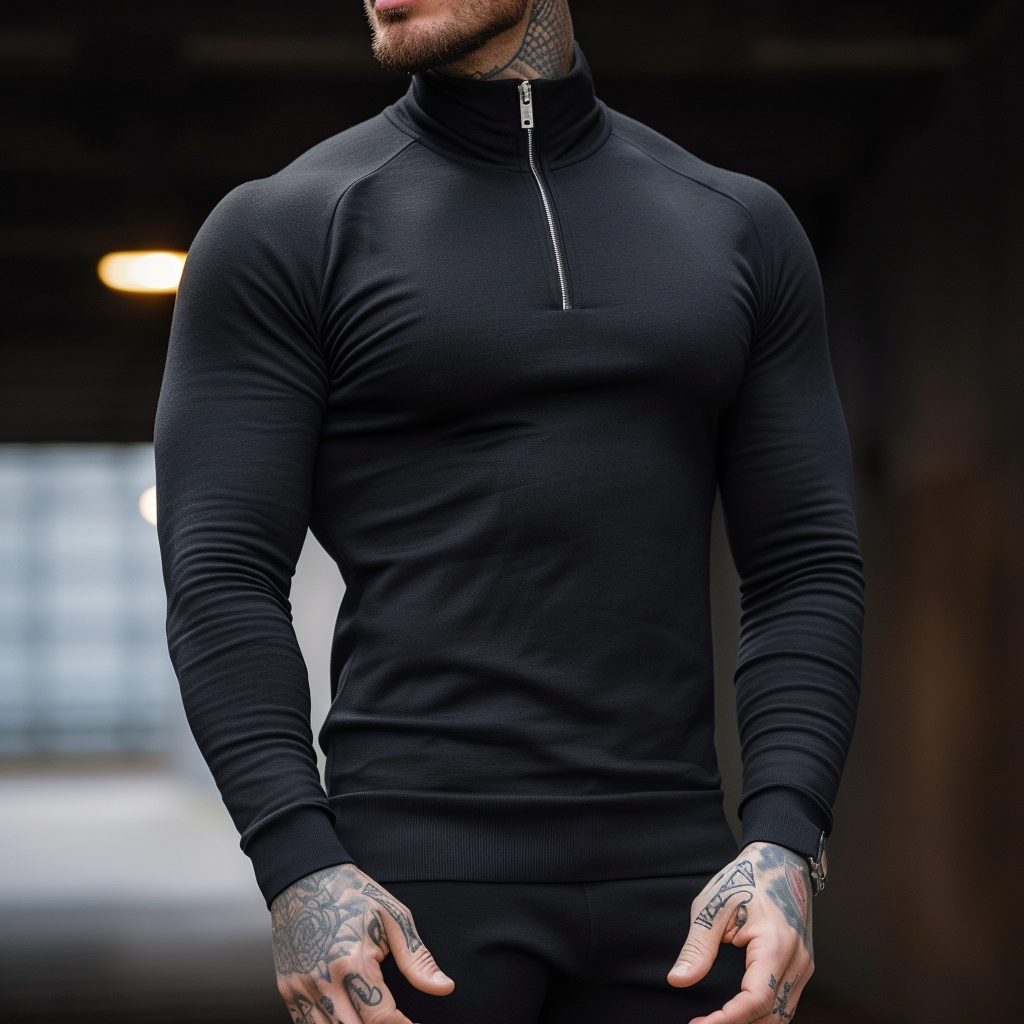 Elio | Herren Strickpullover mit Reißverschluss