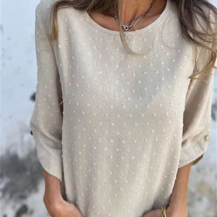 Junabel | Jacquard Rundhals Oberteil Damen