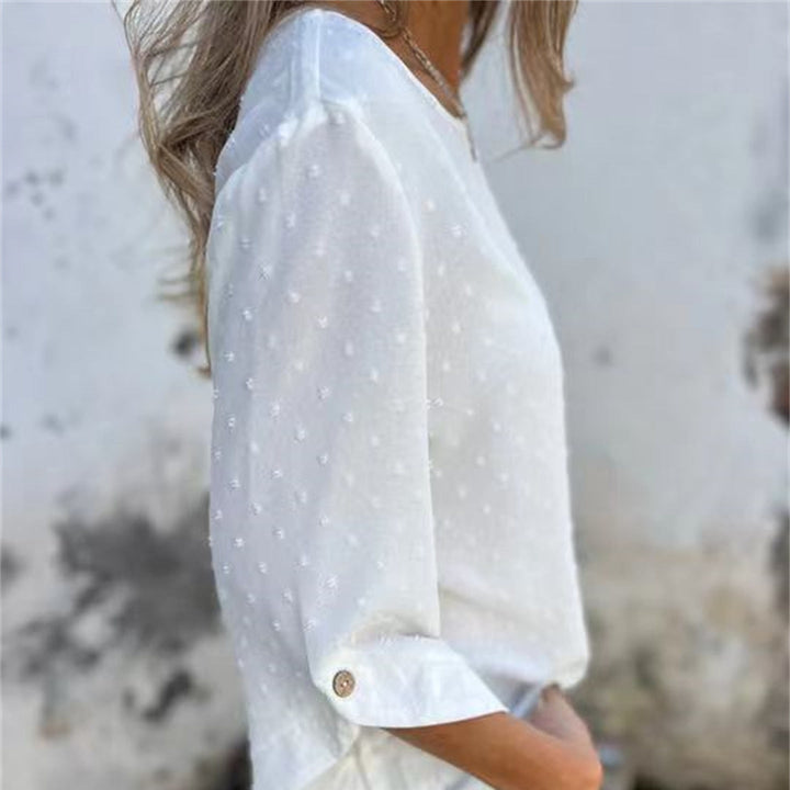 Junabel | Jacquard Rundhals Oberteil Damen