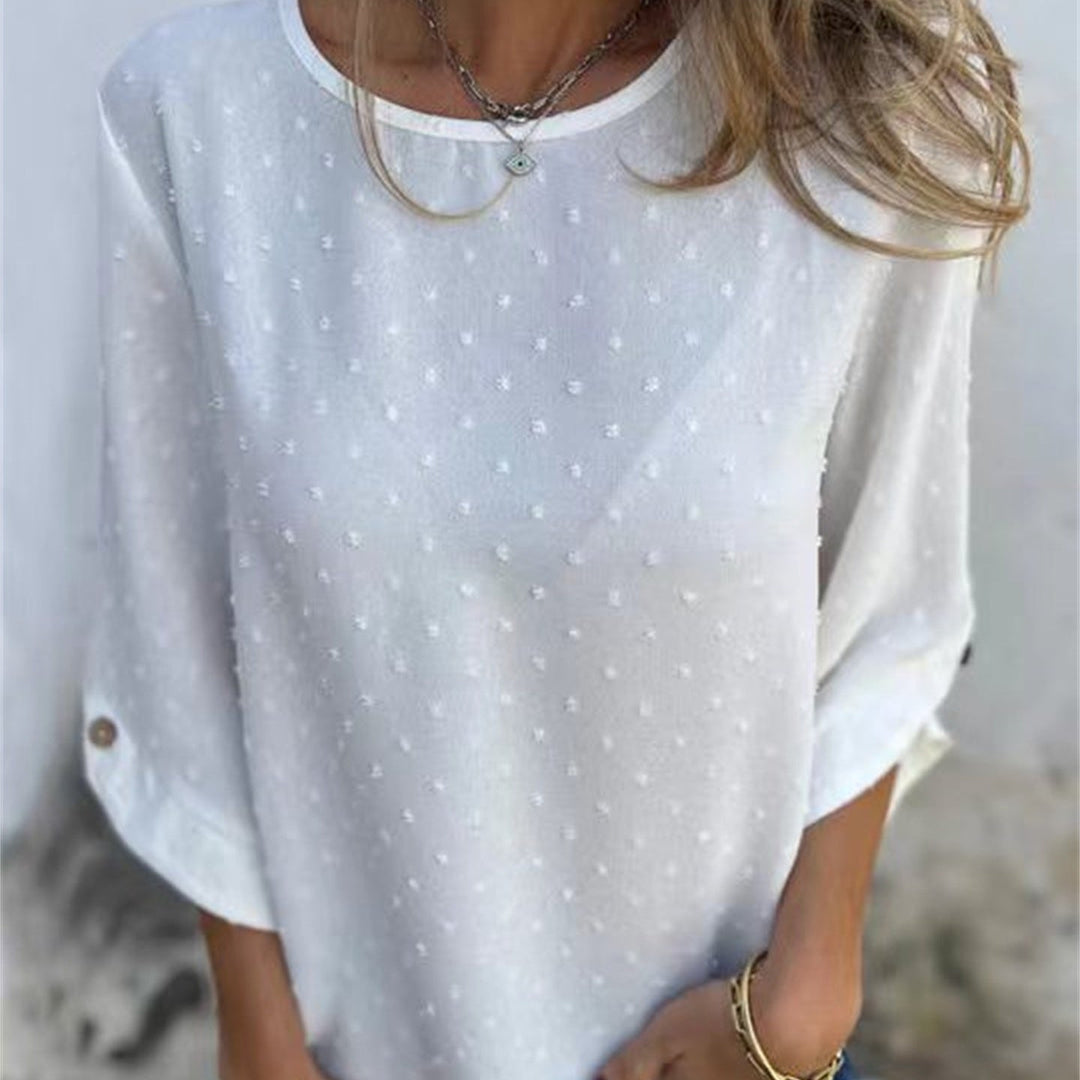 Junabel | Jacquard Rundhals Oberteil Damen