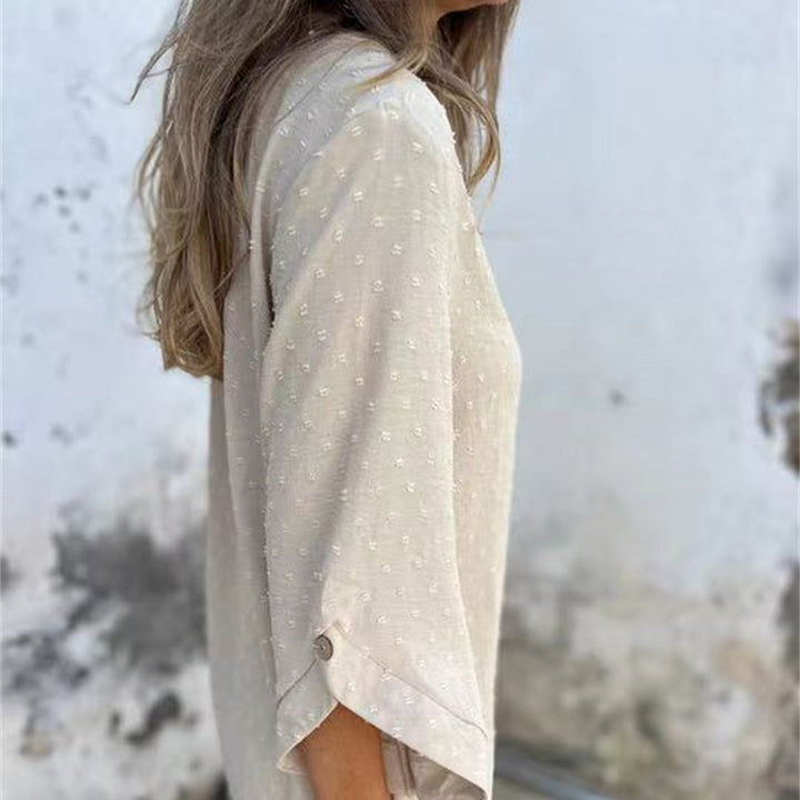 Junabel | Jacquard Rundhals Oberteil Damen