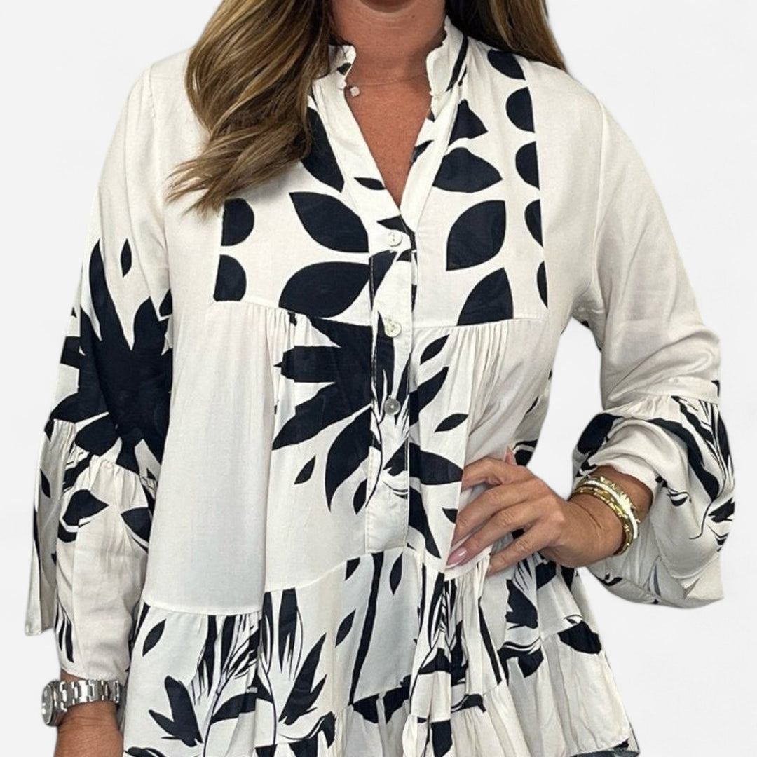 Elowyn | Elegante Bluse mit V-Ausschnitt