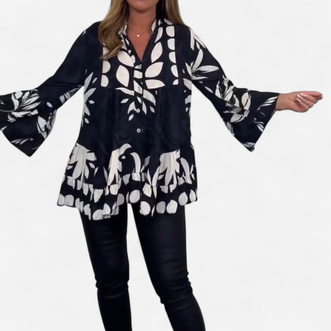 Elowyn | Elegante Bluse mit V-Ausschnitt