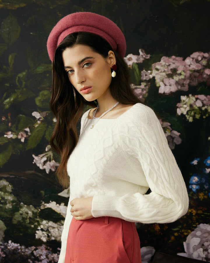 Kiki | Eleganter Zopfmuster Pullover