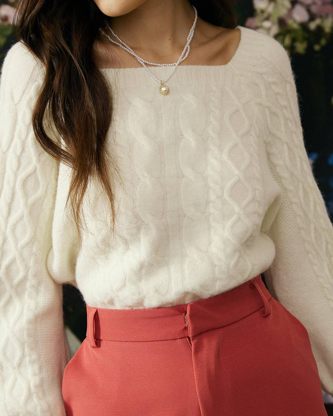 Kiki | Eleganter Zopfmuster Pullover