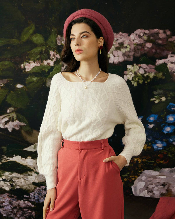 Kiki | Eleganter Zopfmuster Pullover