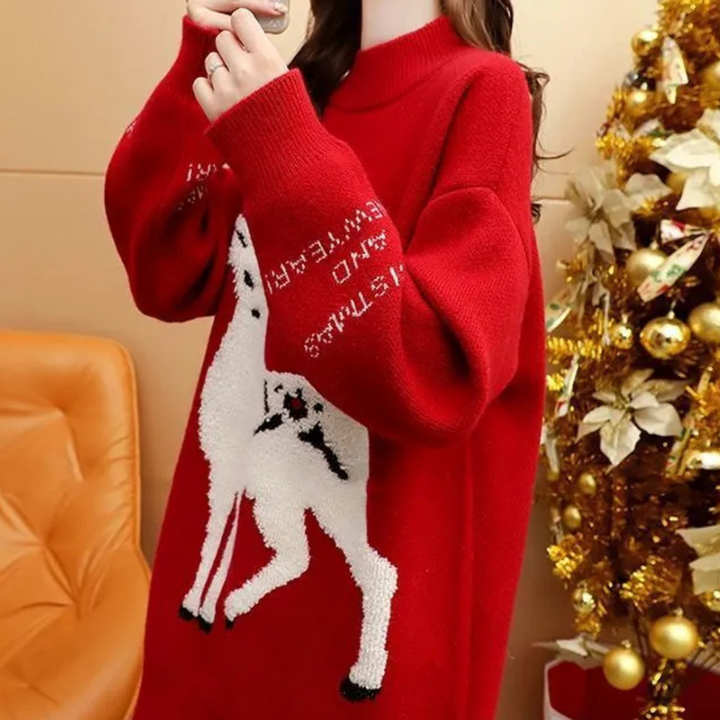 Niniane | Eleganter Weihnachtspullover für Frauen