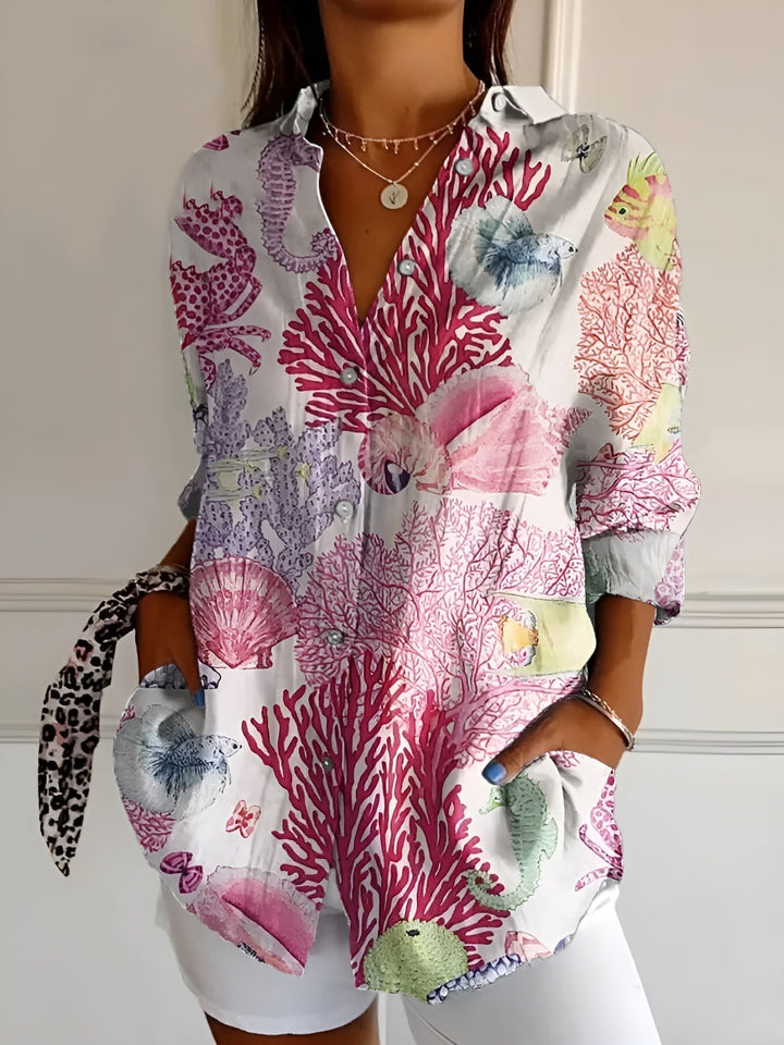 Lalita | Floral Breeze Button-Up Hemd