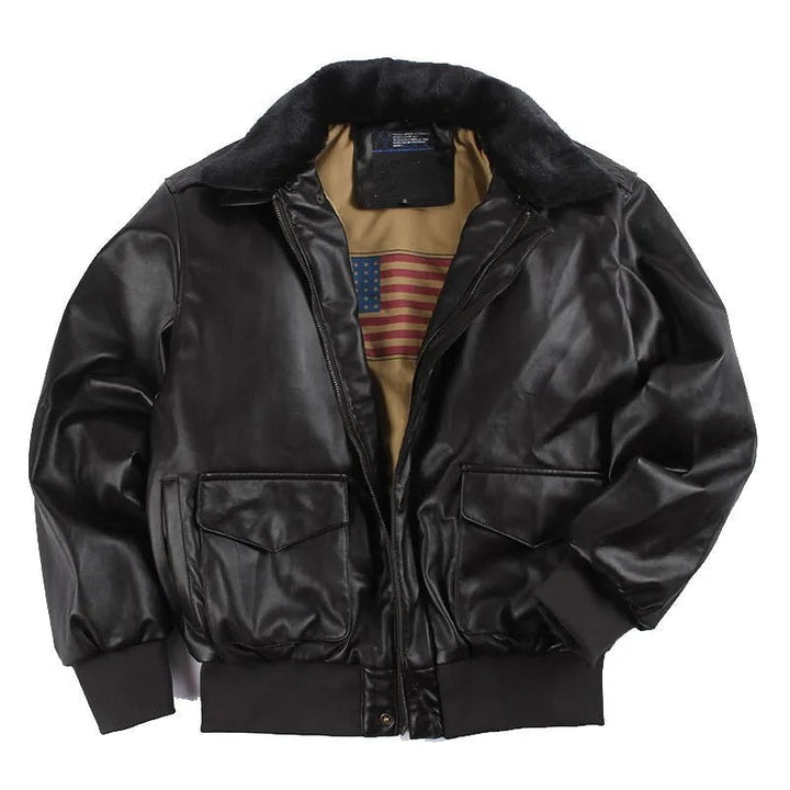 Viator | Herren Vintage Winter Lederjacke