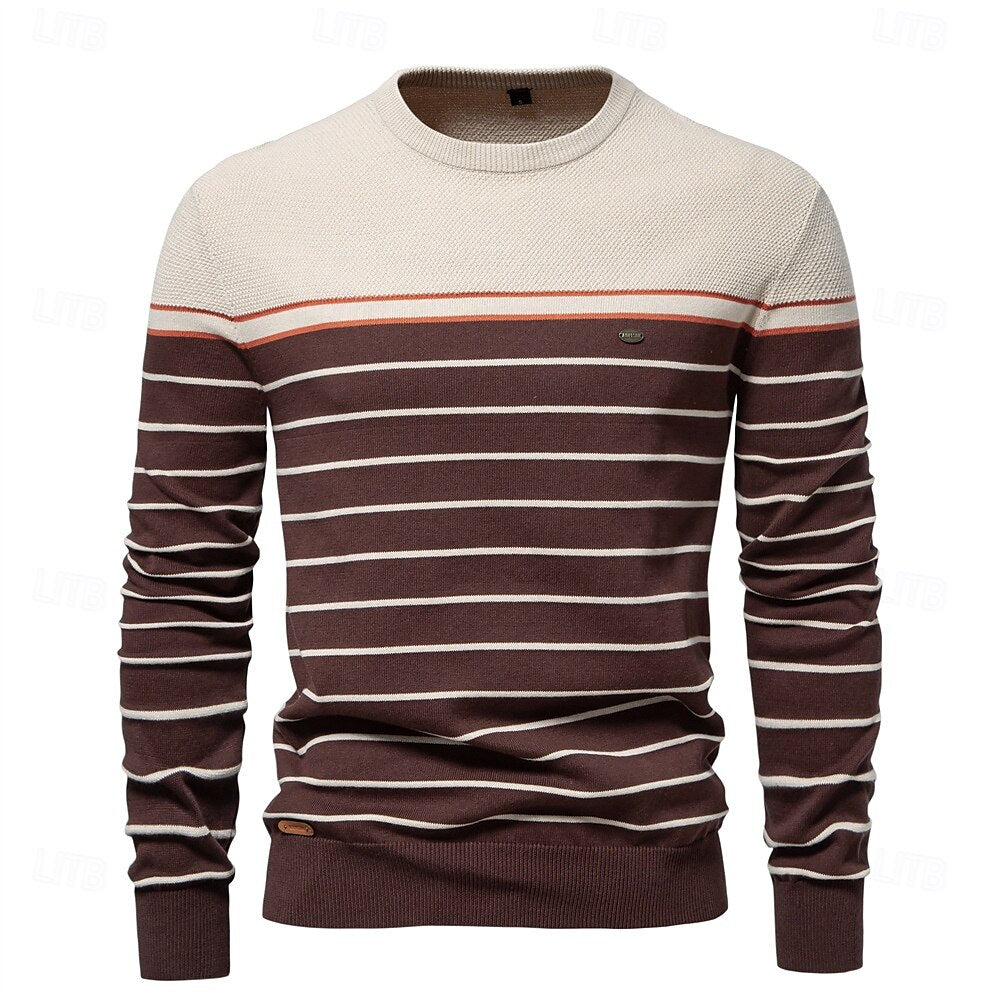 Vireo | Gestreifter Strickpullover Herren