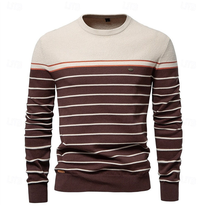 Vireo | Gestreifter Strickpullover Herren