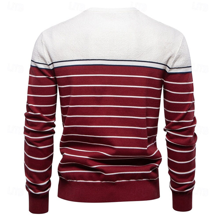 Vireo | Gestreifter Strickpullover Herren