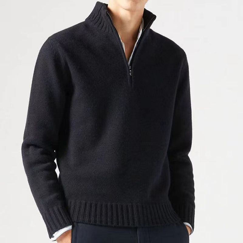 Ambrose | Lässiger Herren-Sweatshirt mit Viertelreißverschluss