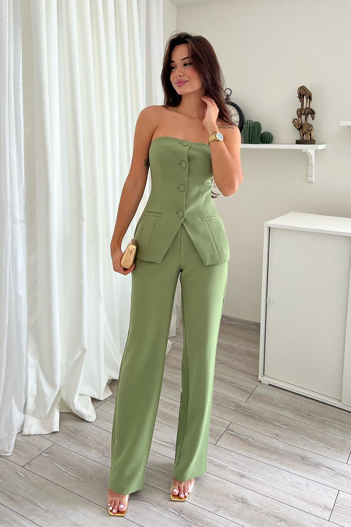 Yelissa | Elegantes ärmelloses Set